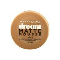 maybelline dream matte mousse foundation 30 sand