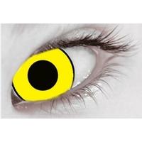 mal chick yellow mesmerglow uv cosmetic lenses 1 month