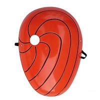Mask Inspired by Naruto Madara Uchiha Anime Cosplay Accessories Mask Red PVC Male