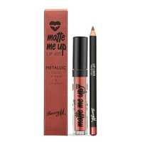 matte me up metallic lip kit prestige red