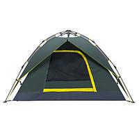Makino 3-4 persons Tent Double Automatic Tent One Room Camping Tent 2000-3000 mm Oxford Waterproof Breathability Quick Dry-Hiking Camping