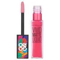 Maybelline Lip Gloss Vivid Matte 15 Electr Pink Wrap, Pink