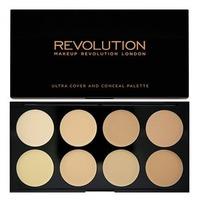 Makeup Revolution Ultra Cover and Conceal Palette- Light, Multi