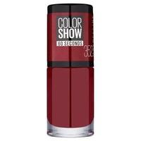 Maybelline Color Show 352 Downtown Red Nail Polish 7ml, Red