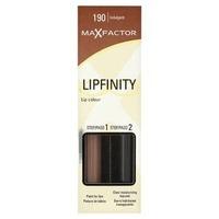 max factor lipfinity longwear lipstick indulgent 190 brown