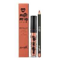 Matte Me Up Metallic Lip Kit - 24 Carat, Multi