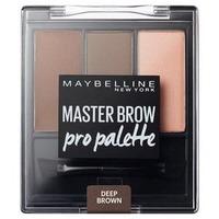 Maybelline Master Brow Pro Palette Kit Deep Brown 3.4g, Brown