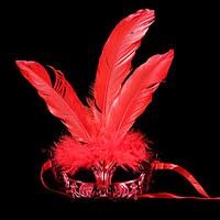 Mask / Masquerade Angel/Devil Festival/Holiday Halloween Costumes Red / Golden / Silver Solid Mask Halloween / Carnival UnisexShiny