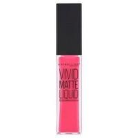 Maybelline Lip Gloss Vivid Matte 15 Electric Pink, Pink