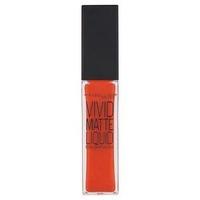 Maybelline Lip Gloss Vivid Matte 25 Orange Shot Wrap, Orange