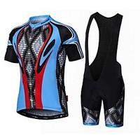 malciklo cycling jersey with bib shorts mens short sleeve bike clothin ...