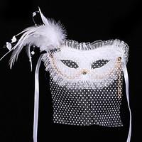 Mask / Masquerade Angel/Devil Festival/Holiday Halloween Costumes White Solid Mask Halloween / Carnival Unisex Shiny Metallic