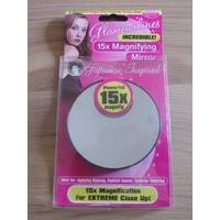 Magnifying Mirror 15x Magnification Close Eye Makeup Cosmetic Eyebrow Suction