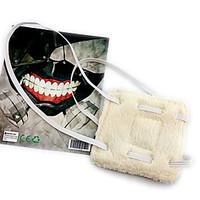 Mask Inspired by Tokyo Ghoul Cosplay Anime Cosplay Accessories Mask White Polar Fleece Male