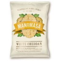 Manomasa Tortilla Chips - White Cheddar (160g x 12)