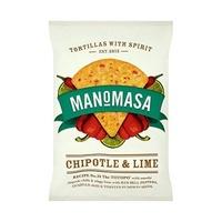 Manomasa Tortilla Chips - Chipotle & Lime (160g x 10)