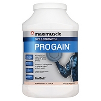 maximuscle progain 2kg strawberry