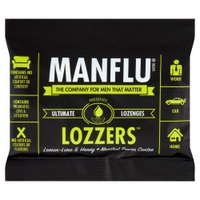 Manflu Lozzers Lemon-Lime & Honey + Menthol Centre x 10