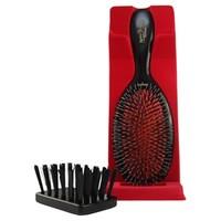 Mason Pearson Junior Bristle &amp; Nylon BN2 Hairbrush - Dark Ruby Medium Size