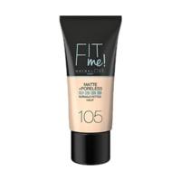 maybelline fit me matte poreless make up 105 natural ivory 30ml