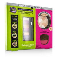 Makeup Set 8661: 1x Shimmer Strips Eye Enhancing Shadow 1x Powder Palette 1x Applicator 3pcs