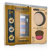 Makeup Set 8658: 1x Shimmer Strips Eye Enhancing Shadow 1x CoverToxTen50 Face Powder 1x Applicator 3pcs