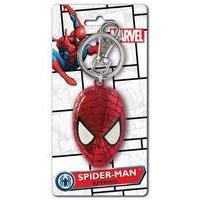 marvel spider man head colored pewter metal keychain 7cm