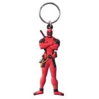 marvel deadpool soft touch pvc keychain 5cm