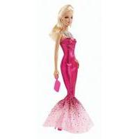 mattel barbie doll pink fabulous mermaid gown dress