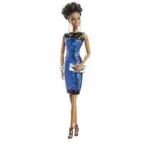 mattel barbie collector doll black label the barbie look night out afr ...