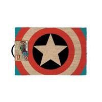 marvel comics captain america shield door mat multi colour gp85031