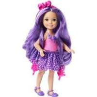 mattel barbie doll chelsea long hair purple hair dkb58