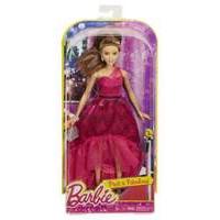 mattel barbie doll pink fabulous pink dress brown hair dgy71