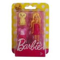 Mattel Barbie Mini Doll & Pet - Blonde & Dog (dvt54)
