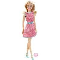 mattel barbie doll doll and ring pink dress dgx62