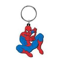 marvel spider man soft touch pvc keychain 5cm