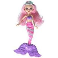 mattel barbie mini doll mermaid pink hair dng10