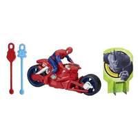 Marvel Ultimate Spiderman Web Warriors Action Figure with Spider Speedster Vehicle Playset