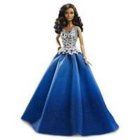 mattel barbie collector doll 2016 collector holiday brown hair blue dr ...