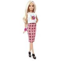 Mattel Barbie Doll Fashionistas #31 - Rock \'n\' Roll Plaid Petite - Blonde Midie Skirt (dpx67)