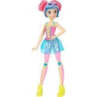 Mattel Barbie Video Game Hero Doll - Pink & Blue Hair - Pink Heart Eyeglasses - Ponytails (dtw06)