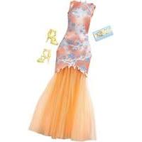 Mattel Barbie Night Look Fashion - Orange Dress