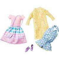 mattel barbie fashion pack pink dress and light blue outfit 2pack dhb4 ...