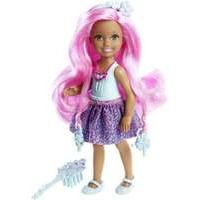 Mattel Barbie Doll - Chelsea Long Hair - Dark Skin Blue Dress (dkb55)
