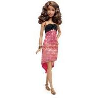 mattel barbie doll fashionistas 24 crazy for coral petite dark hair sk ...