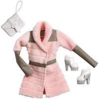 Mattel Barbie Night Look Fashion - Pink Coat Fur