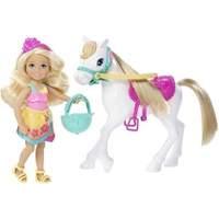 Mattel Barbie Doll and Her Sisters In A Puppy Chase - Chelsea and Pony (dly34)