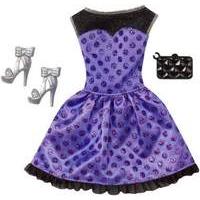 mattel barbie fashion night look fashion purple dress dmf53