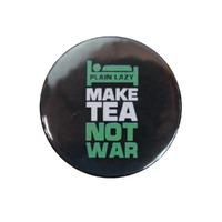 make tea not war badge