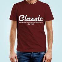 Maroon Classic Bespoke Tee